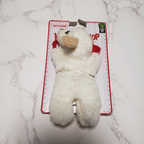 Lamb chop plush cat toy. - Picture 2 of 7